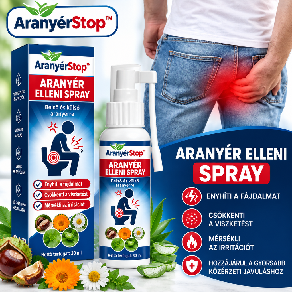 AranyérStop™ – Aranyér elleni spray