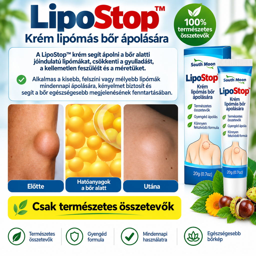 LipoStop™ – Krém lipómás bőr ápolására