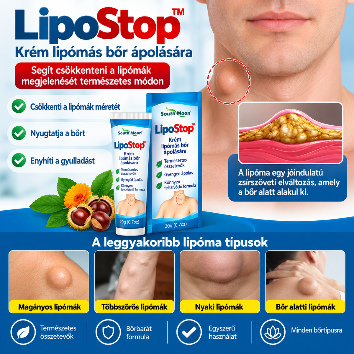 LipoStop™ – Krém lipómás bőr ápolására