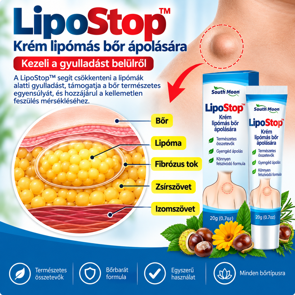 LipoStop™ – Krém lipómás bőr ápolására