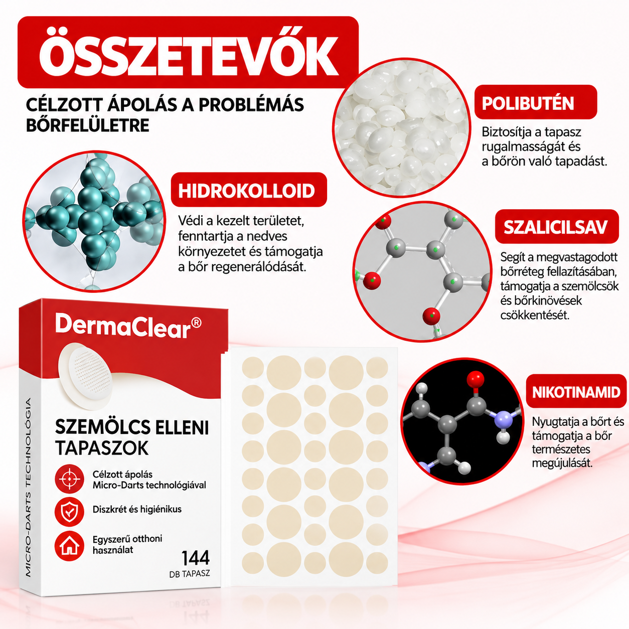 DermaClear™ – Szemölök elleni tapaszok