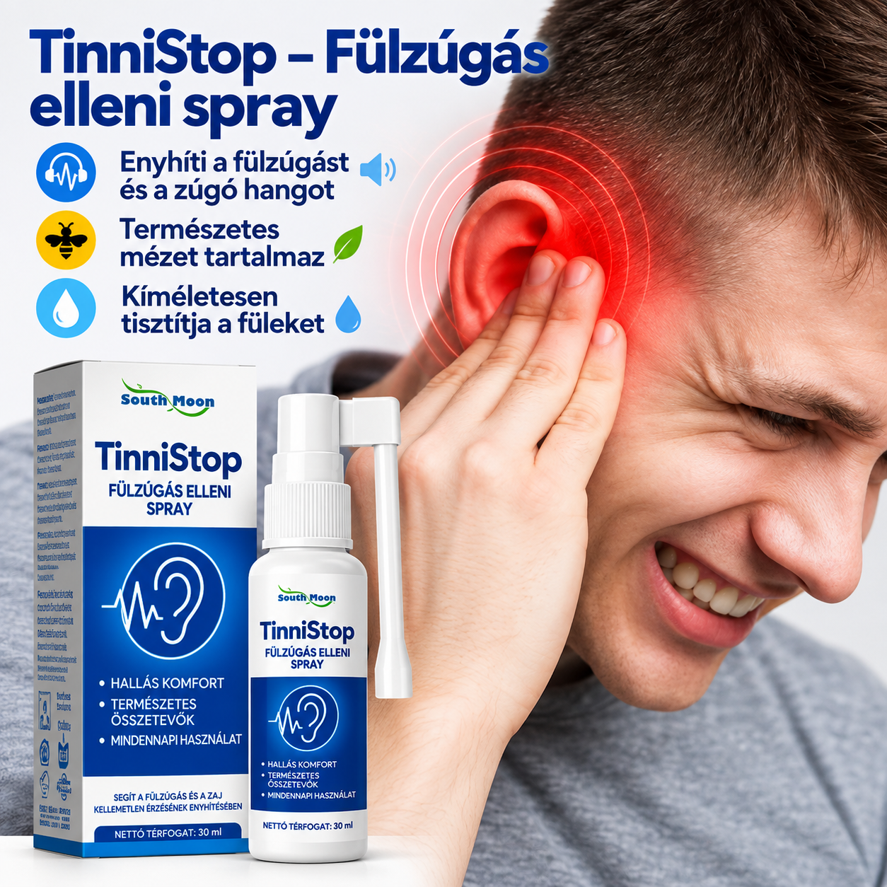 TinniStop™ – Fülzúgás elleni spray