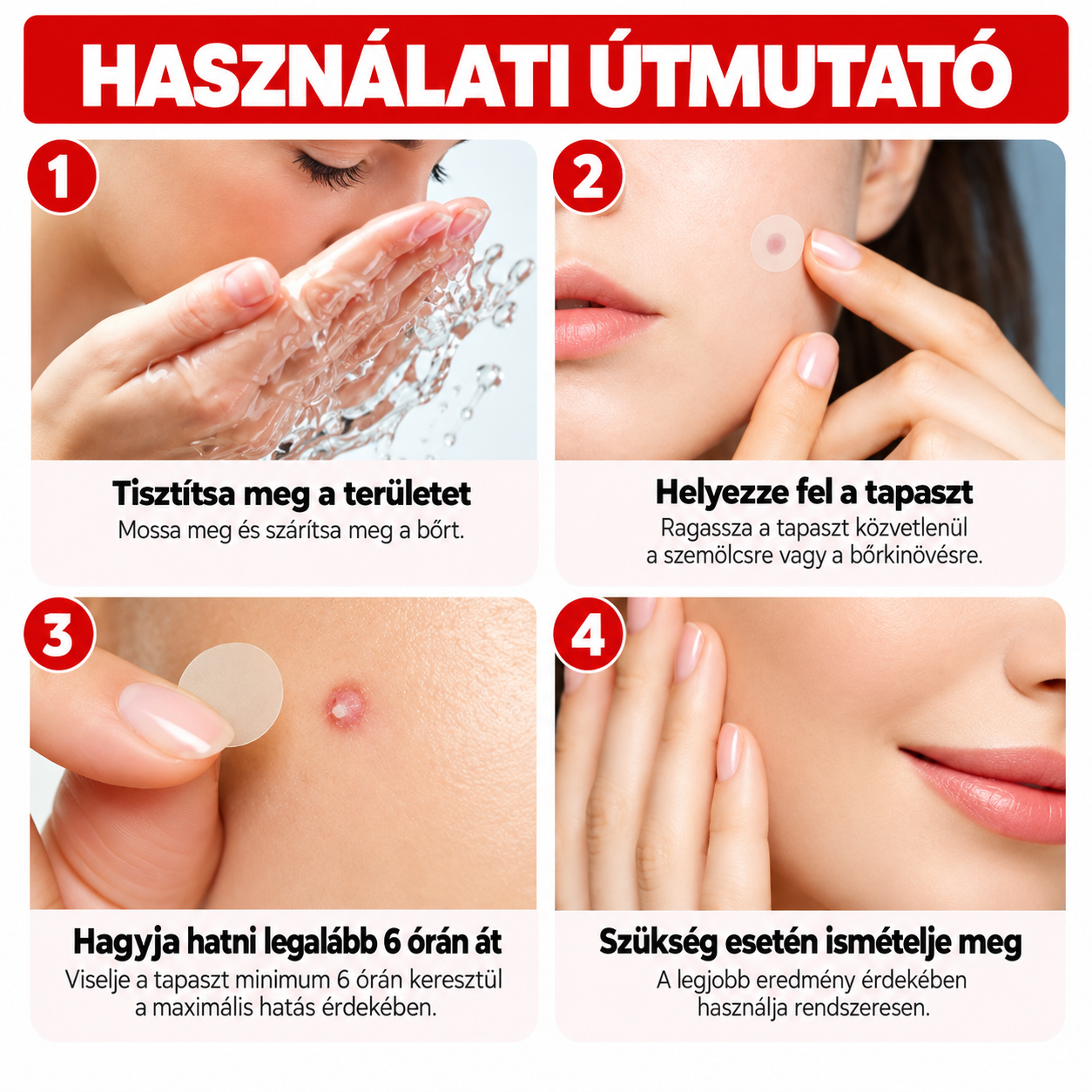 DermaClear™ – Szemölök elleni tapaszok