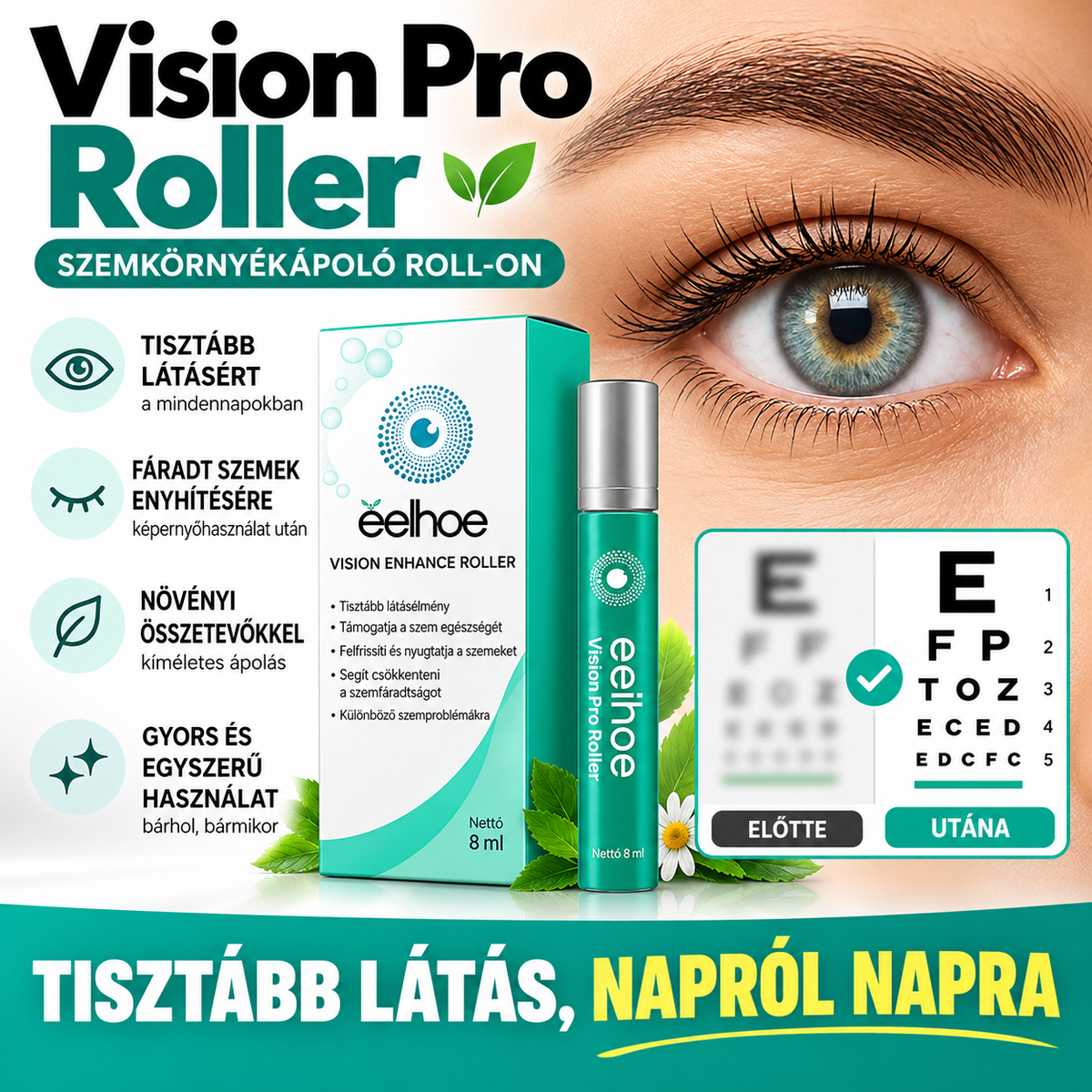 Vision Pro™ – Szemkörnyékápoló Roll-On